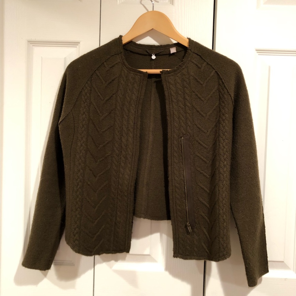 Anthropologie Knit & Knotted Wool Sweater XSP